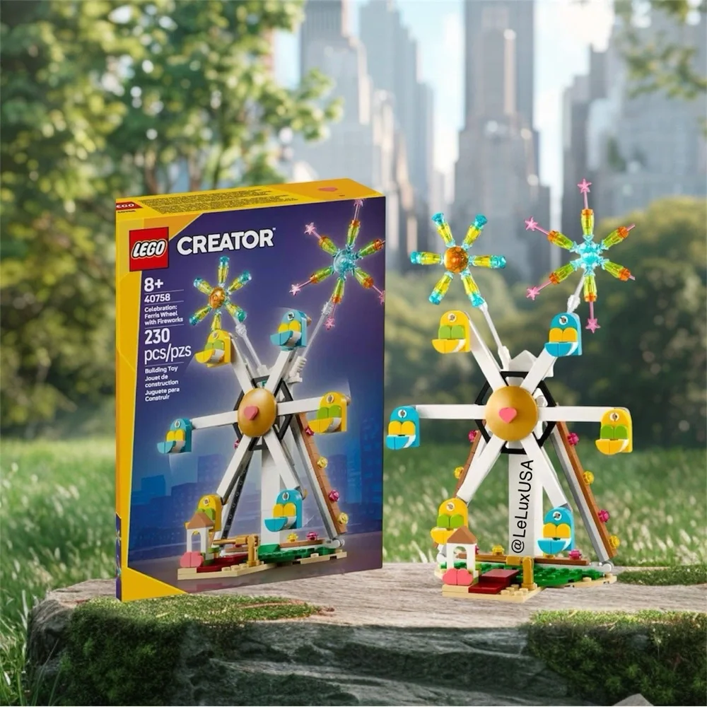 LEGO Creator Celebration Ferris Wheel with Fireworks Building Set (40758) 230Pcs